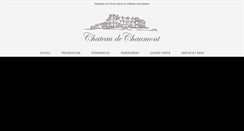 Desktop Screenshot of chateaudechaumont.net