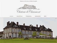 Tablet Screenshot of chateaudechaumont.net